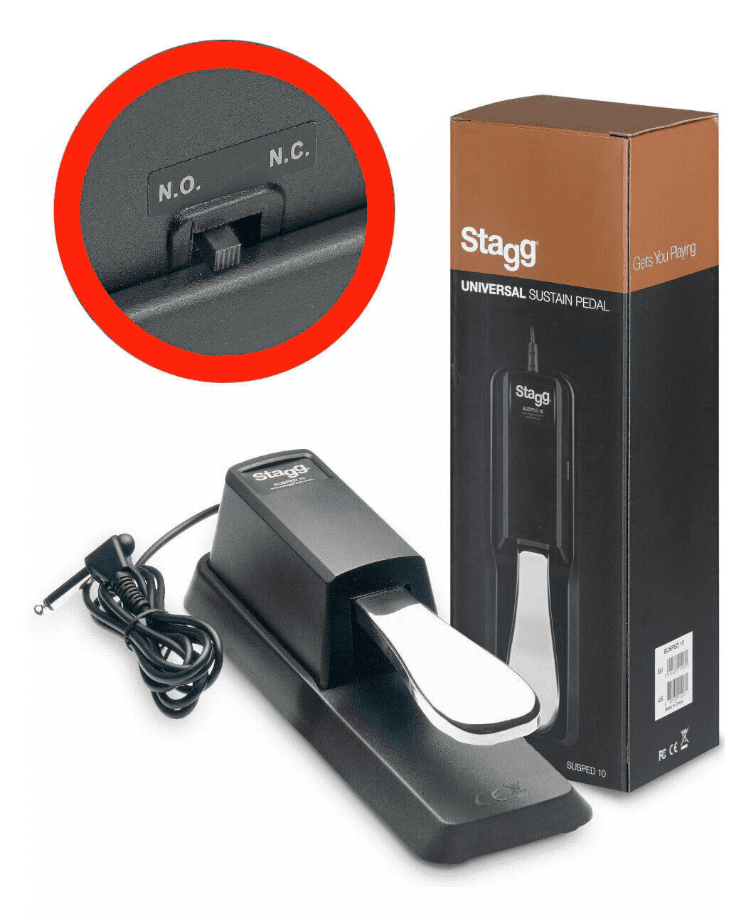 stagg sustain pedal Stagg SUSPED 10 Sustainpedal (Löffel) – DANYS MUSIC SHOP VILLACH