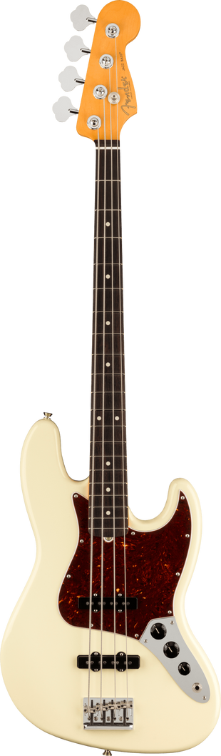 American Professional II Jazz Bass tastiera in palissandro Olympic White