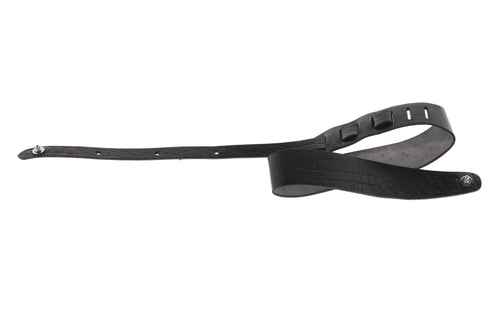 GEWA Gitarrengurt Premium Plain 70 Security Locks Farbe:Black Grained