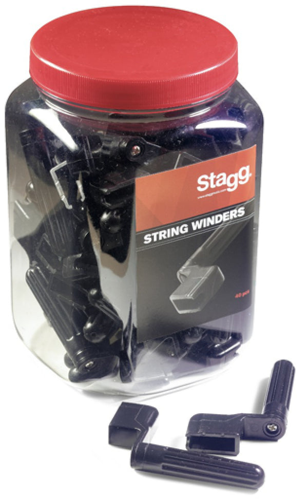Stagg GSW-40 BK Saitenkurbel Schwarz