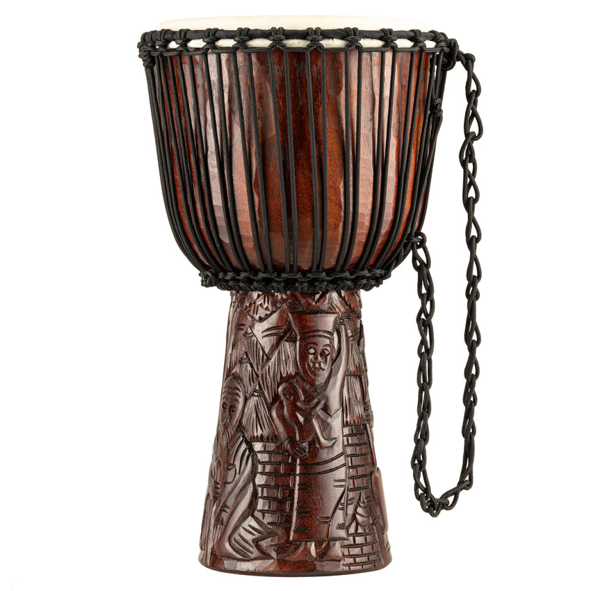 MEINL PROADJ2-M Professional African Style Djembe - Village Carving - Medium