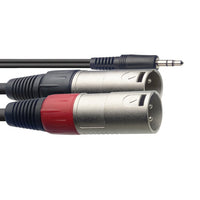 Stagg SYC2/MPSB2XM - 3,5mm Klinke - 2xXLR M