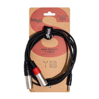 Stagg SYC2/MPSB2XM - 3,5mm Klinke - 2xXLR M