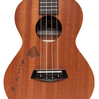 Islander MT-4-ISL Tenor-Ukulele mit Decke aus Mahagoni und Hawaii-Insel-Gravierung