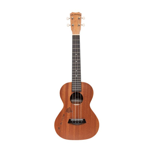 Islander MT-4-ISL Tenor-Ukulele mit Decke aus Mahagoni und Hawaii-Insel-Gravierung