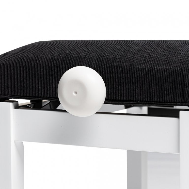 Stagg Pianobank PB36 Weiß matt- Samtbezug Schwarz