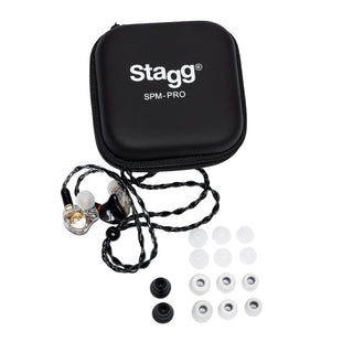 STAGG SPM-PRO BK - 3-way in-ear headphones