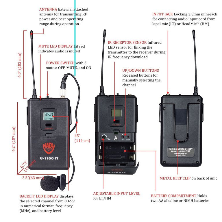 Nady U-1100 LTHM-EU1