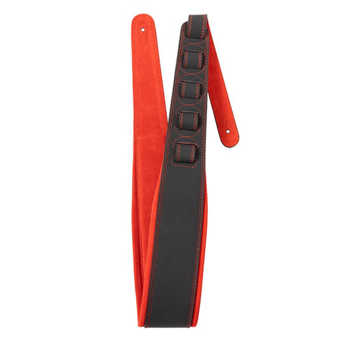 STAGG SLPL-NUBUK-RED Leather Guitar Strap