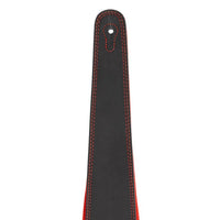 STAGG SLPL-NUBUK-RED Ledergitarrengurt