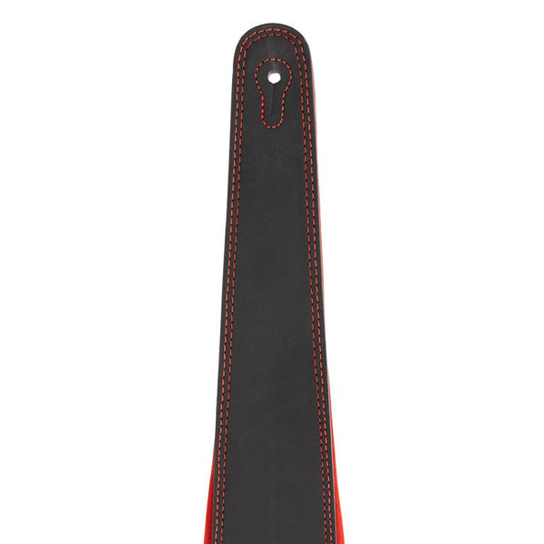 STAGG SLPL-NUBUK-RED Ledergitarrengurt