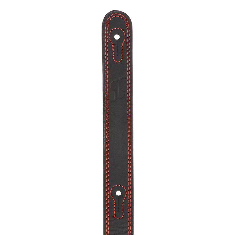 STAGG SLPL-NUBUK-RED Ledergitarrengurt