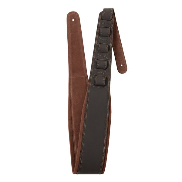 STAGG SLPL-NUBUK-BRWN Ledergitarrengurt
