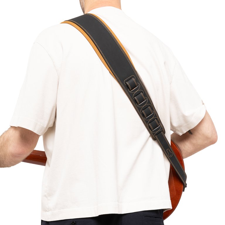 STAGG SLPL-NUBUK-BEIGE Leather Guitar Strap
