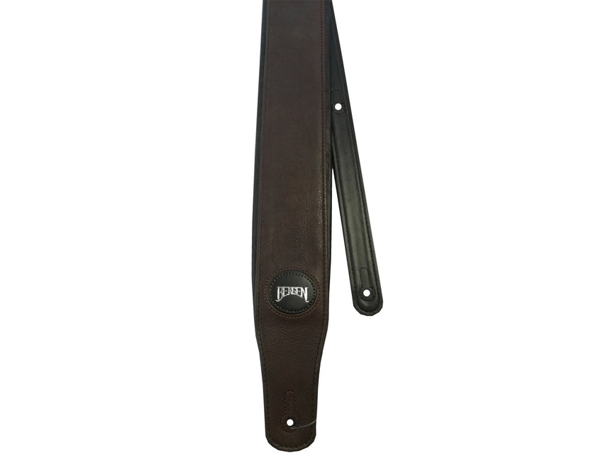 Bergen GSB-310 Faux Leather Guitar Strap Brown Black