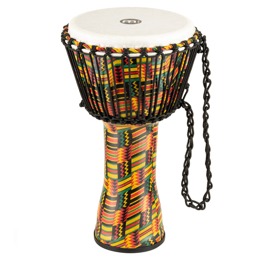 Meinl Percussion PADJ5-M-F - 10 Zoll Rope Tuned Travel Series Djembes, Synthetic Head, Simbra