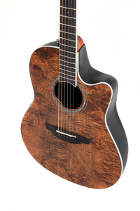 OVATION CS24P-NBM-G CELEBRITY TRADITIONAL PLUS MID CUTAWAY NOCE MOSCATA ACERO BURLED 