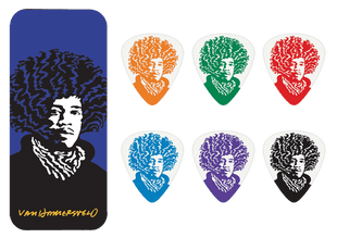 DUNLOP Gitarren Picks Van Hammersfeld Jimmy Hendrix Pick Tin