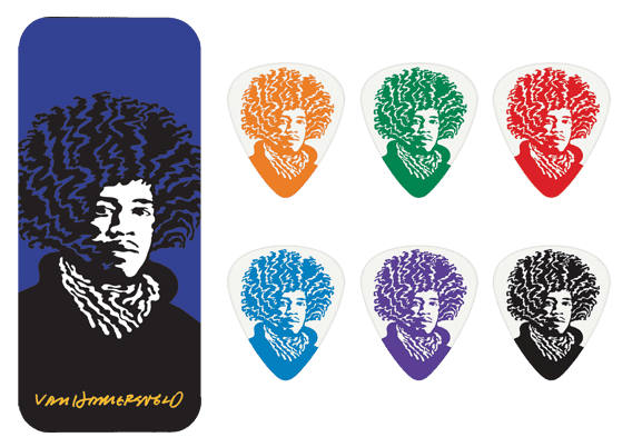 DUNLOP Gitarren Picks Van Hammersfeld Jimmy Hendrix Pick Tin