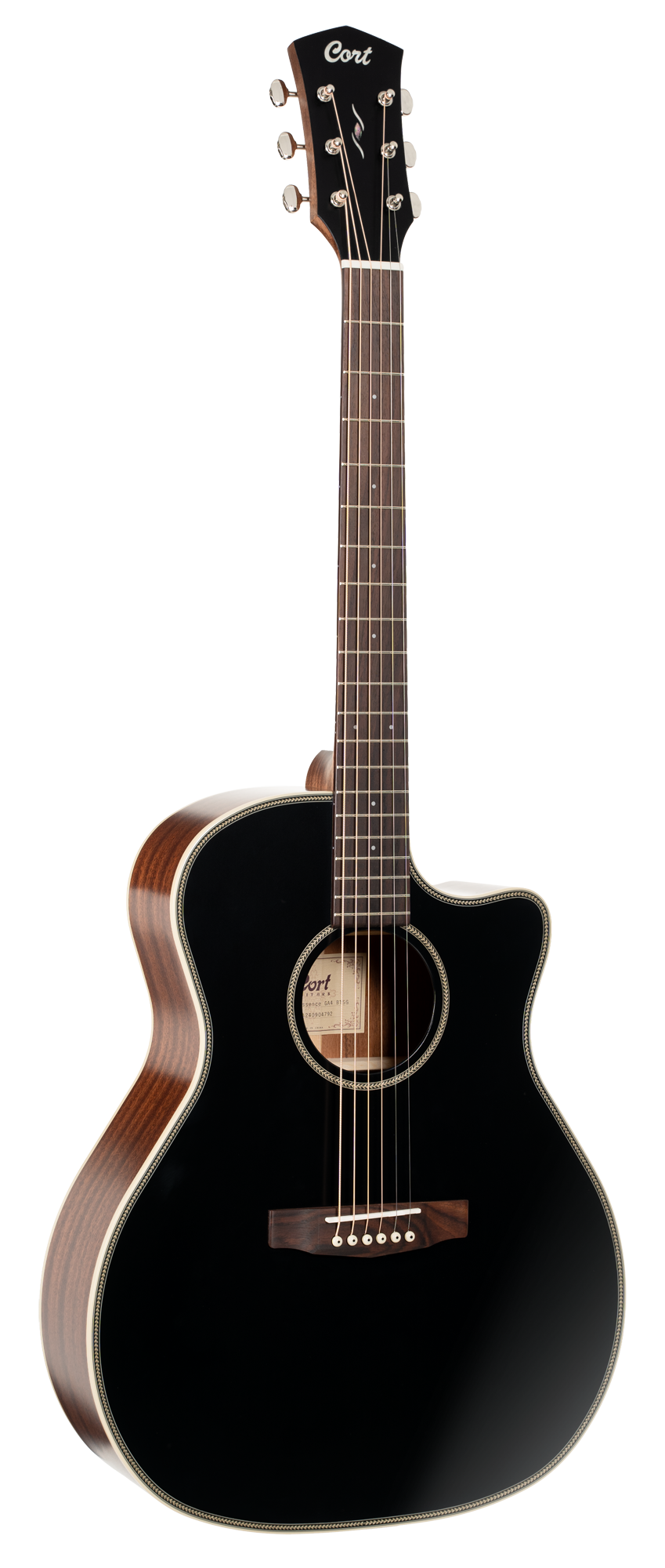 CORT Essence GA4 - Black Top Semi Gloss