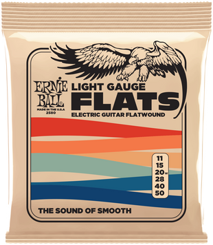 ERNIE BALL Slinky Nickel Flatwound, leggero .011-.050