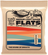 ERNIE BALL Slinky Nickel Flatwound, Medio Leggero .012-.052