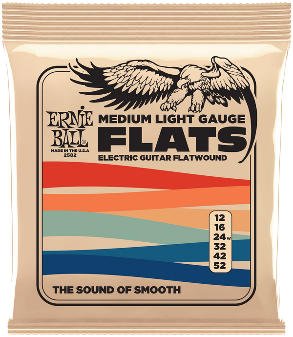 ERNIE BALL Slinky Nickel Flatwound, Medium Light .012-.052