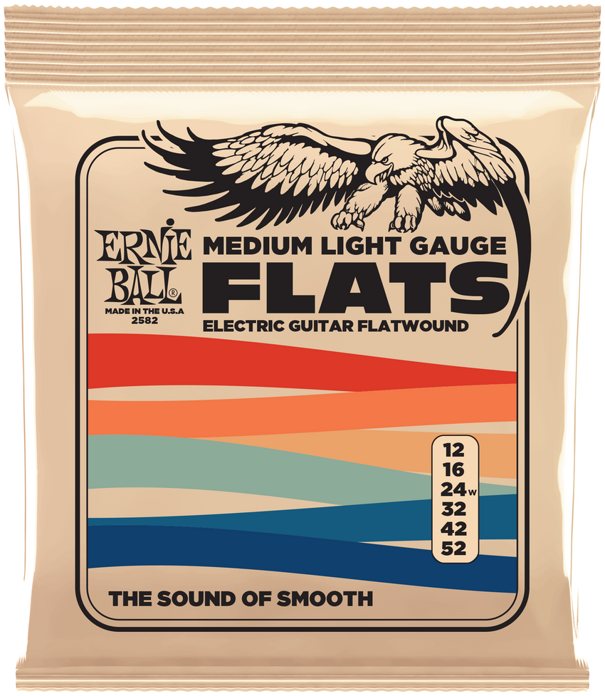 ERNIE BALL Slinky Nickel Flatwound, Medio Leggero .012-.052