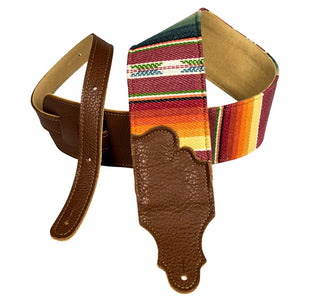 Franklin Strap 3″ Saddle Blanket Guitar Strap Caramel