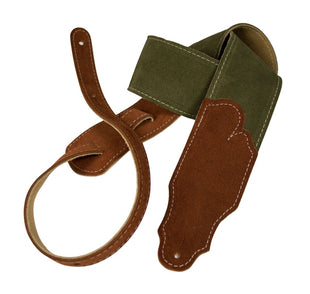 Franklin Strap Sedona Suede Guitar Strap Olive