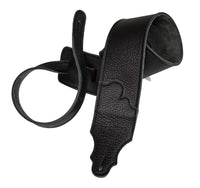 Franklin Strap 3" Original Black Glove Leather Guitar Strap
