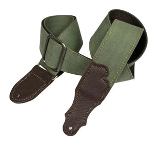 Franklin Straps Olive Distressed Canvas Guitar Strap