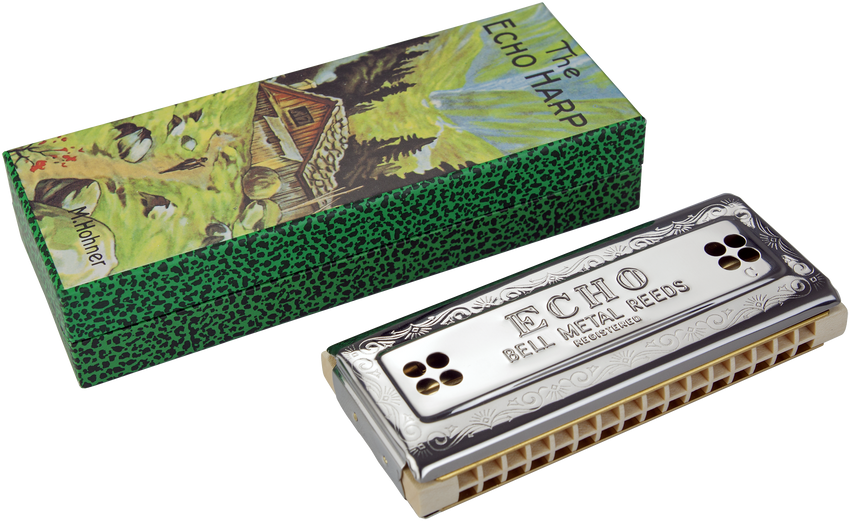 HOHNER Echo Harp Wender 64, C/G Mundharmonika