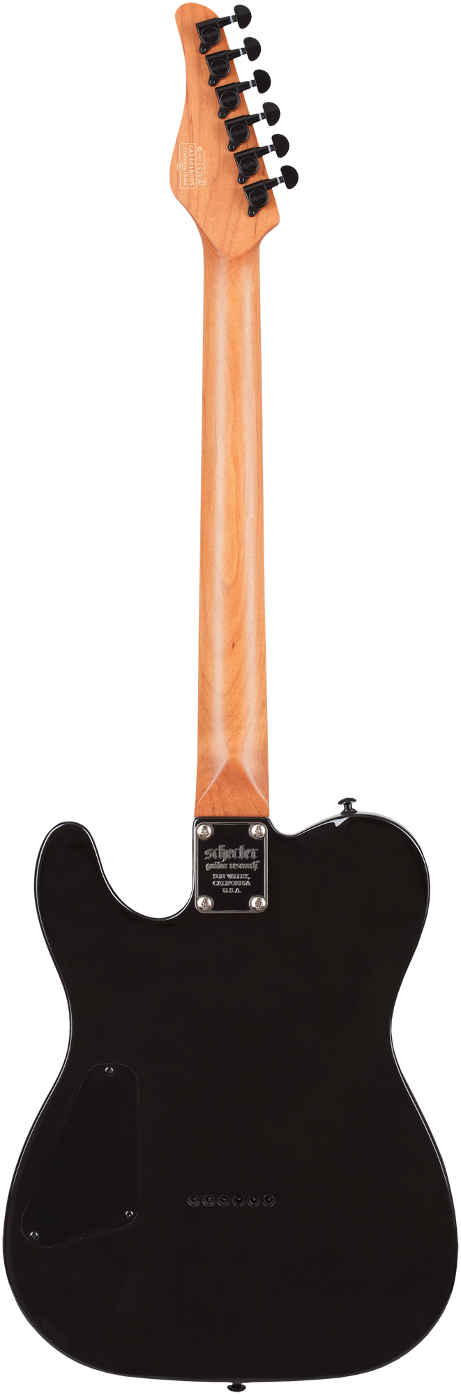 SCHECTER PT Standard Black Fade Burst Burl