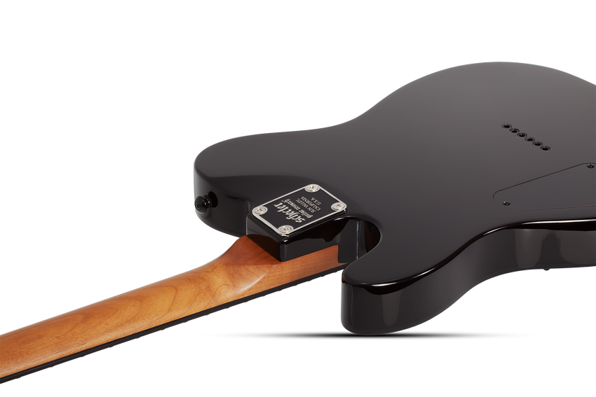 SCHECTER PT Standard Black Fade Burst Burl