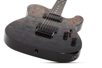 SCHECTER PT Standard Black Fade Burst Burl