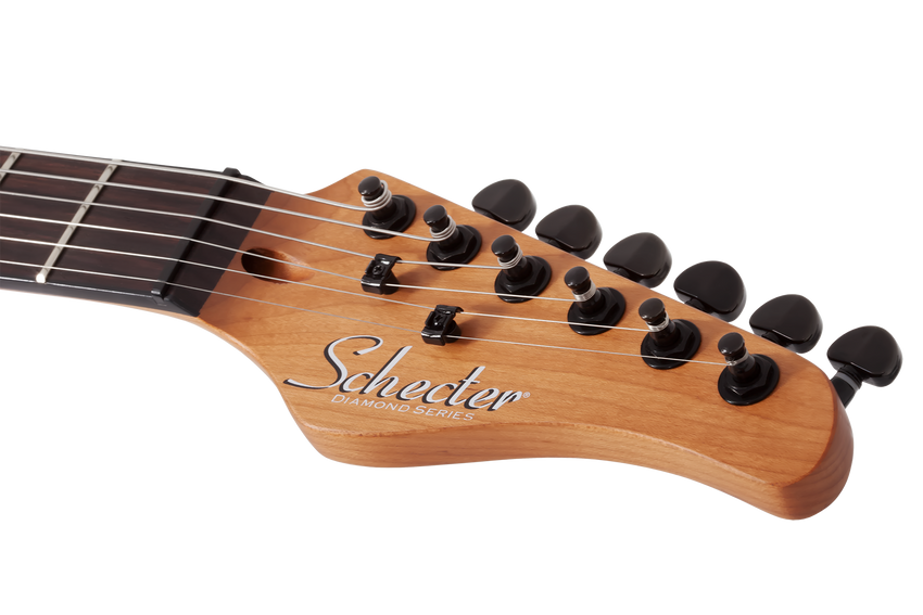 SCHECTER PT Standard Black Fade Burst Burl
