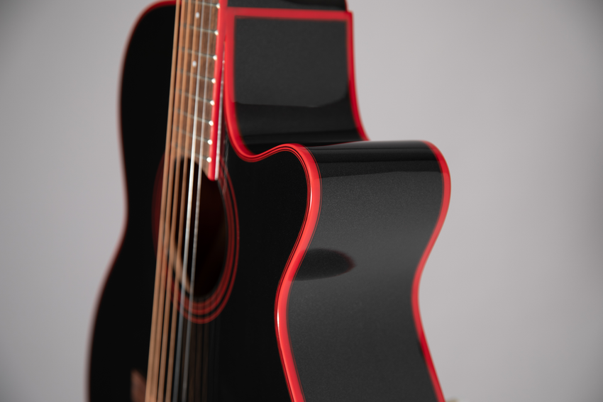 TAKAMINE GF49CE CB - Cosmic Black Sparkle Gloss