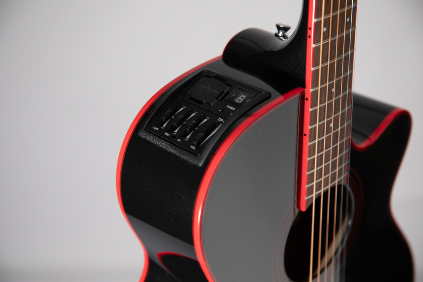 TAKAMINE GF49CE CB - Cosmic Black Sparkle Gloss