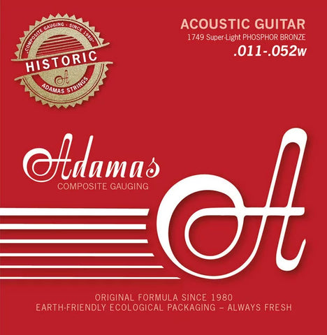 Adamas Historic Reissue Phosphor Bronze Acoustic Guitar Strings