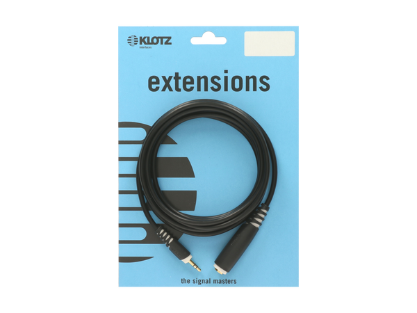 Klotz AS-EX30300 Kopfhörerverlängerung 6,3mm Buchse / 3,5mm Stecker 3m