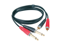 Klotz AT-CJ0300 twin cable 2xRCA - 2x6.3mm jack