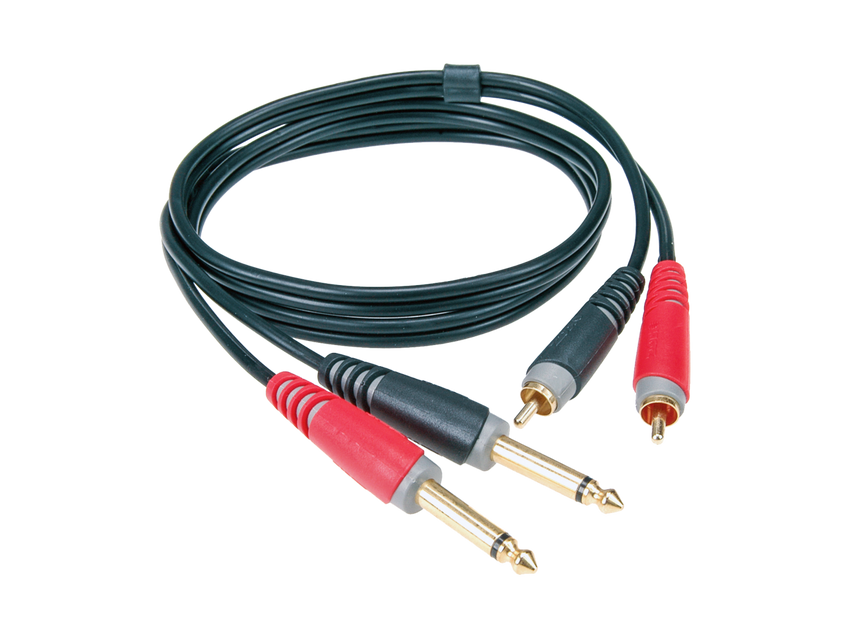 Klotz AT-CJ0300 twin cable 2xRCA - 2x6.3mm jack