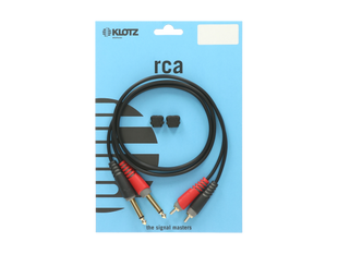 Klotz AT-CJ0300 twin cable 2xRCA - 2x6.3mm jack