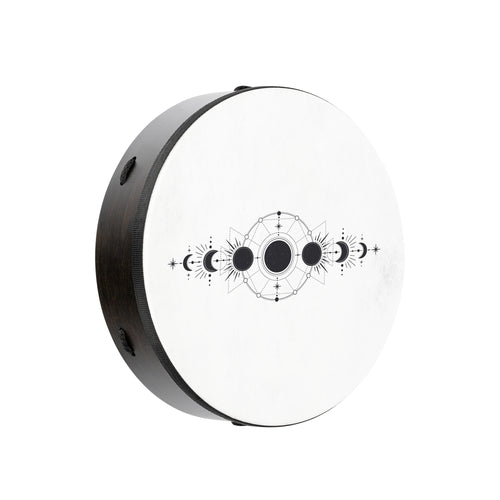 MEINL Sonic Energy RD14DWB-SH Tamburo rituale da 14 pollici, fasi lunari, sintetizzatore. pelliccia