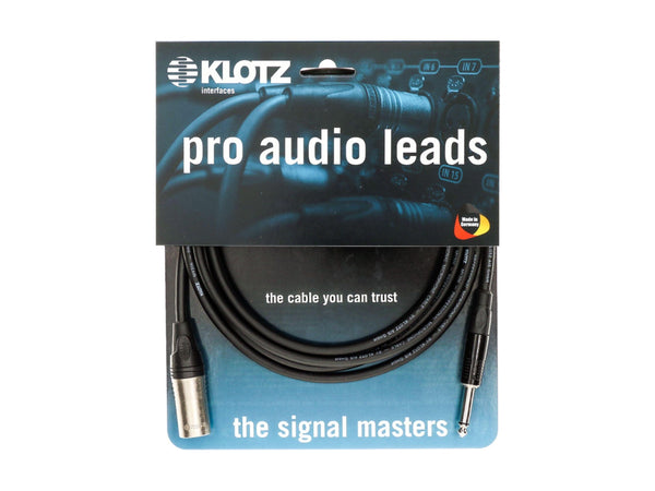 KLOTZ M1MP1K0300 XLR Male - 6,3mm Klinke Mono 3m Neutrik