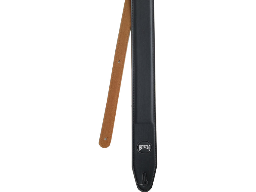 Bergen PLGS-50-BK Guitar Strap Faux Leather Black