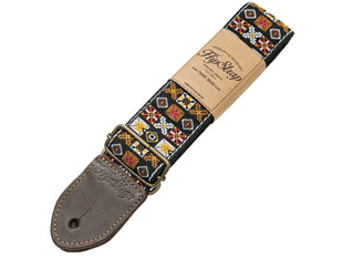 HIP STRAP HS09 Gitarrengurt Modell Woodstock Brown, Farbe: Braun
