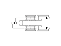 KLOTZ AY5-0200 1x 3.5 jack - 2x 6.3 jack - 2m