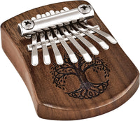 MEINL Sonic Energy KL801TOL Mini Kalimba 8 Töne, Baum des Lebens, Walnuss